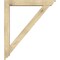 Ekena Millwork Traditional Traditional Rough Sawn Bracket w/ Offset Brace, Douglas Fir, 6"W x 38"D x 44"H BKT0604X38X44TRA01RDF - alternate 2